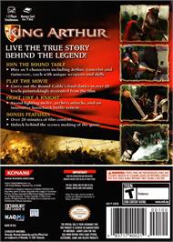 Box back cover for King Arthur on the Nintendo GameCube.