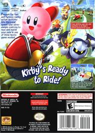Box back cover for Kirby Air Ride on the Nintendo GameCube.