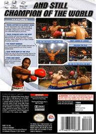 Box back cover for Knockout Kings 2003 on the Nintendo GameCube.