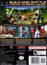 Box back cover for Lego Star Wars 2 - The Original Trilogy on the Nintendo GameCube.