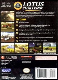 Box back cover for Lotus Challenge on the Nintendo GameCube.