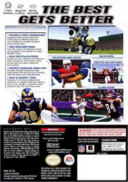 Box back cover for Madden Nfl 2003 on the Nintendo GameCube.