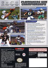 Box back cover for Madden Nfl 2004 on the Nintendo GameCube.