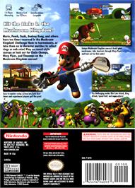 Box back cover for Mario Golf: Toadstool Tour on the Nintendo GameCube.
