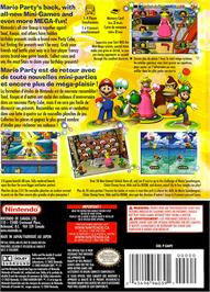 Box back cover for Mario Party 4 on the Nintendo GameCube.