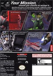 Box back cover for Mission - Impossible - Operation Surma on the Nintendo GameCube.