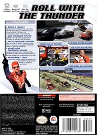 Box back cover for NASCAR Thunder 2003 on the Nintendo GameCube.