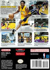 Box back cover for Nba Courtside 2002 on the Nintendo GameCube.