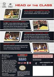 Box back cover for Ncaa College Basketball 2k3 on the Nintendo GameCube.