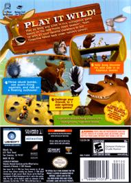 Box back cover for Open Season on the Nintendo GameCube.