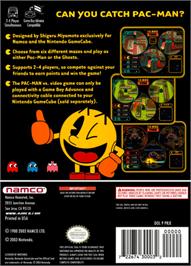 Box back cover for Pac-Man Vs./Pac-Man World 2 on the Nintendo GameCube.