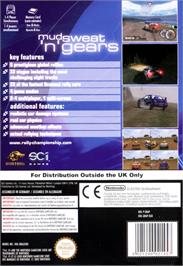 Box back cover for Rally Championship on the Nintendo GameCube.