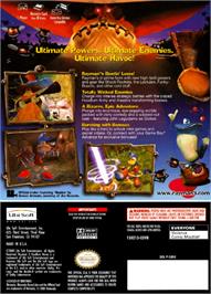 Box back cover for Rayman 3: Hoodlum Havoc on the Nintendo GameCube.