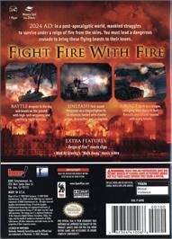 Box back cover for Reign Of Fire on the Nintendo GameCube.