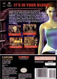 Box back cover for Resident Evil 3 - Nemesis on the Nintendo GameCube.