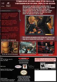Box back cover for Rogue Ops on the Nintendo GameCube.