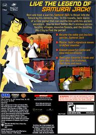 Box back cover for Samurai Jack: The Shadow of Aku on the Nintendo GameCube.