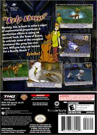 Box back cover for Scooby Doo!: Mystery Mayhem on the Nintendo GameCube.