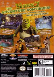 Box back cover for Shrek 2 on the Nintendo GameCube.