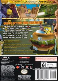 Box back cover for Spongebob Squarepants Movie, The on the Nintendo GameCube.