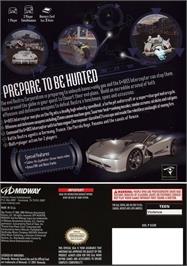Box back cover for Spy Hunter on the Nintendo GameCube.
