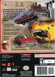 Box back cover for Starsky And Hutch on the Nintendo GameCube.