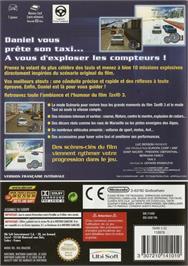 Box back cover for Taxi 3 on the Nintendo GameCube.
