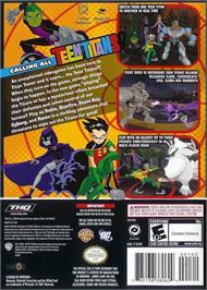 Box back cover for Teen Titans on the Nintendo GameCube.