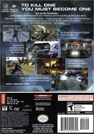 Box back cover for Terminator 3 - The Redemption on the Nintendo GameCube.