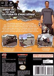 Box back cover for Tony Hawk's Pro Skater 4 on the Nintendo GameCube.