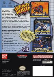 Box back cover for Ultimate Muscle - Legends Vs New Generation on the Nintendo GameCube.