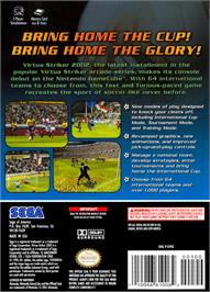 Box back cover for Virtua Striker 2002 on the Nintendo GameCube.