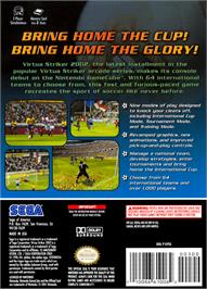 Box back cover for Virtua Striker 2002 on the Nintendo GameCube.