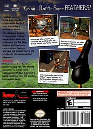 Box back cover for Wallace & Gromit in Project Zoo on the Nintendo GameCube.