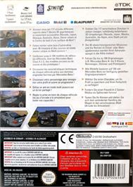 Box back cover for World Racing on the Nintendo GameCube.
