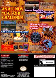 Box back cover for Yu-Gi-Oh!: The Falsebound Kingdom on the Nintendo GameCube.