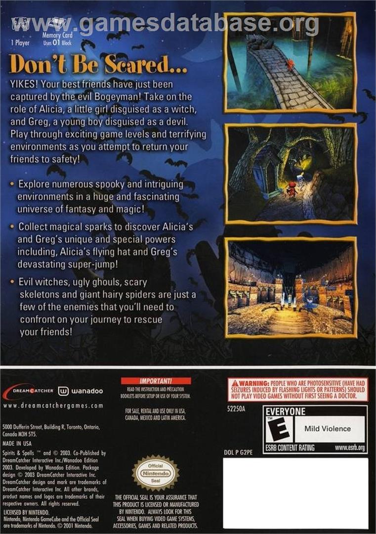 Castleween - Nintendo GameCube - Artwork - Box Back