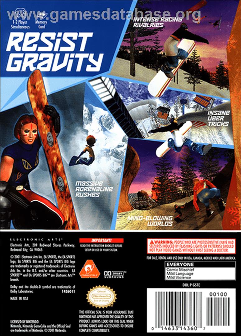 SSX Tricky - Nintendo GameCube - Artwork - Box Back