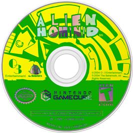 Cartridge artwork for Alien Hominid on the Nintendo GameCube.