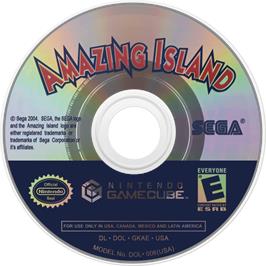 Cartridge artwork for Amazing Island on the Nintendo GameCube.