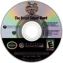 Cartridge artwork for Animaniacs - The Great Edgar Hunt on the Nintendo GameCube.