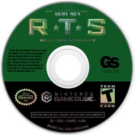 Cartridge artwork for Army Men - RTS on the Nintendo GameCube.