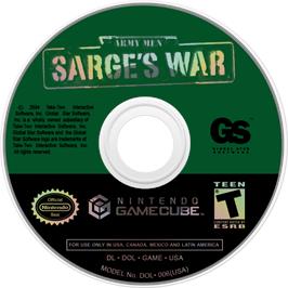 Cartridge artwork for Army Men - Sarge's War on the Nintendo GameCube.