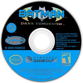 Cartridge artwork for Batman - Dark Tomorrow on the Nintendo GameCube.