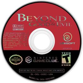 Cartridge artwork for Beyond Good & Evil on the Nintendo GameCube.