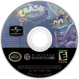 Cartridge artwork for Crash Bandicoot - The Wrath Of Cortex on the Nintendo GameCube.