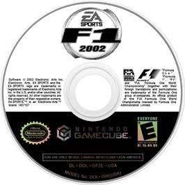 Cartridge artwork for F1 2002 on the Nintendo GameCube.