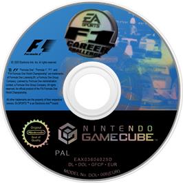 Cartridge artwork for F1 Career Challenge on the Nintendo GameCube.