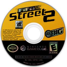 Cartridge artwork for FIFA Street 2 on the Nintendo GameCube.
