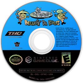 Cartridge artwork for Fairly Odd Parents! - Breakin' Da Rules, The on the Nintendo GameCube.